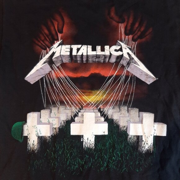 Metallica Master of Puppets tshirt size Small black metal band shirt by Bravado - Picture 2 of 6